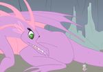  feral friendship_is_magic mother mother_and_son my_little_pony parent queencold reunion size_difference son spike_(mlp) wings 