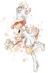  baton boots dress hat jakuzure_nonon kill_la_kill oppore pink_eyes pink_hair shako_cap sidelocks solo star uniform winged_hat wrist_cuffs 