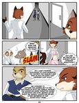  annoyed black_fur canine comic eve_(kurapika) eve_cadrey eyewear female fox fur glasses green_eyes grey_fur guinea_pig jackal kurapika lab_coat louis_mort male mammal military mort_(kurapika) rat red_fur rodent scientist tan_fur teddy_conner uniform white_fur wolf yula 