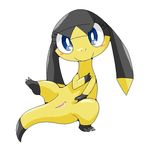  clitoris female helioptile looking_at_viewer nintendo nude plain_background pok&#233;mon pok&eacute;mon pussy reptile scalie solo video_games white_background 