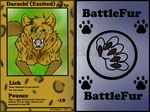  battlefur&copy; card darachi excited feline female fursona game leopard licking mammal pounce sharp smile teeth tongue 