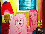  absurd_res bear creepy disguise disturbing drawing equine esprites facial_expressions female fluffle_puff fluffle_puff_(mlp) friendship_is_magic fur hair happy hi_res horse human long_hair looking_at_viewer mammal movie my_little_pony original_character painting parody photo pink_fur pink_hair pinkamena_(mlp) pinkie_pie_(mlp) pony real smile what what_has_science_done 