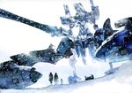  absurdres eva_05 evangelion:_2.0_you_can_(not)_advance highres lance mecha neon_genesis_evangelion official_art polearm rebuild_of_evangelion snow weapon yamashita_ikuto 