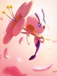  female floette flower nintendo noske plain_background pok&#233;mon pok&eacute;mon unknown_artist video_games 