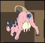  anatomically_correct_pussy anus backlash91 barefoot black_fur blush bovine brown_background brown_fur cattle dildo female feral fur grey_nose hi_res hooves juice looking_back looking_up mammal masturbation miltank nintendo orgasm penetration pink_fur plain_background pok&#233;mon pok&eacute;mon presenting presenting_anus presenting_pussy pussy pussy_juice sex_toy solo teats udders vaginal vaginal_penetration video_games 