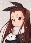  idolmaster idolmaster_(classic) idolmaster_1 long_hair minase_iori scarf snow snow_bunny solo ttomm 