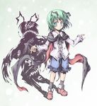  androgynous antennae bug cape green_eyes green_hair insect reverse_trap shadow solo suichuu_hanabi touhou wriggle_nightbug 