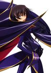  absurdres cape code_geass fukano_youichi highres lelouch_lamperouge male_focus official_art purple_eyes solo zero_(code_geass) 