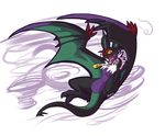  bat dragon flying green_wings kayla-na male nintendo noivern open_mouth pendant plain_background pok&#233;mon pok&eacute;mon signature solo video_games white_background wyvern 