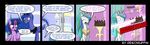  blue_eyes blue_hair bow bow_(weapon) cake comic crying cutie_mark english_text equine female feral food friendship_is_magic fur hair horn horse long_hair mammal multi-colored_hair my_little_pony open_mouth pony princess_celestia_(mlp) princess_luna_(mlp) purple_eyes purple_hair ranged_weapon reikomuffin smile target tears text tongue twilight_sparkle_(mlp) weapon winged_unicorn wings 