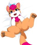  anus blue_eyes cat cub digitigrade feline female feral hindpaw littlest_pet_shop littlest_pets_shop looking_at_viewer lying mammal nude on_back open_mouth pawpads paws plain_background pussy smitty_g soles solo spread_legs spreading sugar_sprinkles toes young 