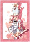  :d character_name dress hat jakuzure_nonon kill_la_kill open_mouth pink_eyes pink_hair puffy_short_sleeves puffy_sleeves seeds328 shako_cap shoes short_sleeves sidelocks smile solo winged_hat winged_shoes wings 