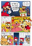  blonde_hair bowser comic crown english fighting gloves hard_translated hat koopa_clown_car mario mustache nintendo overalls princess princess_peach super_mario_bros. super_mario_world tears tompreston translated 