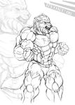  abs anthro belt biceps big_muscles black_nose blood canine chest_tuft close-up clothing fangs flexing fur male mammal muscles open_mouth pants pecs pose ryoku7 shorts sketch solo standing teeth toned tongue topless torn_clothing tuft vein were werewolf wolf wounded 