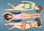  hirasawa_ui k-on! nakano_azusa rm suzuki_jun swimsuit 