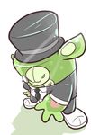  cosplay dr._fetus eyewear hat monocle nintendo parody plain_background pok&#233;mon pok&eacute;mon reuniclus snappygrey solo suit super_meat_boy top_hat video_games white_background 