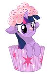  cupcake_wrapper cute deathspank equine eyelashes female feral friendship_is_magic frosting fur hair horn horse long_hair low_res mammal multi-colored_hair my_little_pony plain_background pony purple_body purple_eyes purple_fur purple_hair solo sprinkles transparent_background twilight_sparkle_(mlp) unicorn 