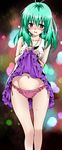  absurdres blush green_hair highres jewelry necklace panties run_elsie_jewelria to_love-ru underwear 