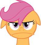  alpha_channel cub equine felix-kot female feral friendship_is_magic frown hair hi_res horse looking_at_viewer mammal my_little_pony pegasus plain_background pony purple_eyes purple_hair scootaloo_(mlp) solo transparent_background wings young 