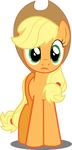  applejack_(mlp) blonde_hair confused cowboy_hat equine felix-kot female feral friendship_is_magic green_eyes hair hat horse looking_at_viewer mammal my_little_pony plain_background pony solo transparent_background 