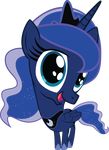  blue_eyes blue_hair cute cutie_mark equine felix-kot female feral friendship_is_magic hair horn horse looking_at_viewer mammal my_little_pony plain_background pony princess_luna_(mlp) smile solo transparent_background winged_unicorn wings 