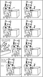  anthro bored cat comic cowgirl cowgirl_position english_text feline group jaguar jeff male mammal musical_note on_top pronista ruler sam sam_(character) sex straddling text 