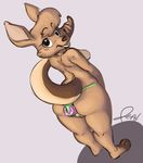  adventures_in_bushtown anal_insertion anal_masturbation anal_penetration female insertion kangaroo looking_at_viewer looking_back mammal marsupial masturbation matilda penetration pizzacat pussy sex_toy skippy:_adventures_in_bushtown solo standing thong topless 