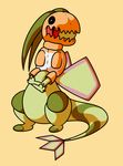  anthropod arthropod claws costume dragon familiar feral flygon flygon_(artist) insect lizard nintendo plain_background pok&#233;mon pok&eacute;mon red_eyes reptile scalie solo trapinch video_games wings 