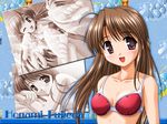  bekkankou bikini brown_eyes brown_hair fujieda_honami non-web_source swimsuit tsuki_wa_higashi_ni_hi_wa_nishi_ni wallpaper 