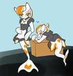  clothing cosplay equine female fish horse koi maid maid_uniform mammal marine milf mother my_little_pony parent pony pose sea_pony seapony semi_nsfw 