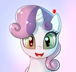  cub equine female feral friendship_is_magic fur green_eyes hair horn horse long_hair looking_at_viewer mammal my_little_pony open_mouth pony purple_hair skyline19 smile solo sweetie_belle_(mlp) two_tone_hair unicorn young 