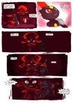  claws colored comic dark deino dialog dream english_text facial_markings forest male markings night nightmare nightmare_fuel nintendo pok&#233;mon pok&eacute;mon red_eyes sheer_(artist) smile sneasel teeth text tree video_games weavile young 