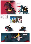  angry blood blue_eyes collar comic deino fight licking lying male mammal nintendo on_back pachirisu plain_background pok&#233;mon pok&eacute;mon red_eyes rodent scar scarf screaming sheer_(artist) shivering sneasel squirrel tongue video_games white_background wounded zangoose 