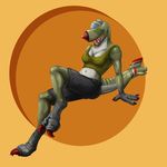  amethystlongcat anthro barefoot breasts claws eyeless female living_aircraft living_machine machine mechanical monster open_mouth pinup pose smile solo two_claws vehicle 