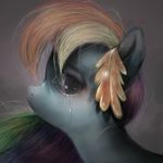  equine female friendship_is_magic horse jcharlesmachiavelli mammal my_little_pony pony rainbow_dash_(mlp) solo tears 