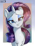  bedroom_eyes blue_eyes equine eyeshadow female feral friendship_is_magic hair half-closed_eyes horn horse looking_at_viewer makeup mammal my_little_pony pony purple_hair rarity_(mlp) skyline19 solo standing unicorn 