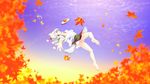  :o animal_ears armpits autumn_leaves bare_legs barefoot blue_sky blurry chachaneko cloud depth_of_field detached_sleeves falling hat highres inubashiri_momiji leaf looking_at_viewer maple_leaf outstretched_hand panties pom_pom_(clothes) reaching_out red_eyes shield short_hair skirt sky solo tail tokin_hat touhou underwear white_hair white_panties wolf_ears wolf_tail 
