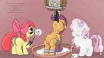  anus apple_bloom_(mlp) bdsm bondage bound cmc covering cub cum cum_inflation cutie_mark_crusaders_(mlp) equine excessive_cum female feral friendship_is_magic group horn horse inflation mammal my_little_pony pegasus pony pussy scootaloo_(mlp) smudge_proof sweetie_belle_(mlp) tears unicorn wings young 