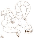  anthro anus arbok big_breasts big_butt breasts butt claws cobra edit female foot_focus forked_tongue hindpaw huge_breasts human_feet modem_redpill monochrome nintendo nude open_mouth paws plantigrade pok&#233;mon pok&#233;morph pok&eacute;mon presenting presenting_hindquarters pussy reptile scalie sebrina_arbok snake soles solo thick_tail toe_claws toes tongue tongue_out video_games 