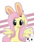  animal_ears blush equine female feral fluttershy_(mlp) friendship_is_magic fur green_eyes hair horse hoyeechun lagomorph long_hair looking_at_viewer male mammal my_little_pony pegasus pink_hair pony rabbit rabbit_ears smile tongue tongue_out wings yellow_fur 