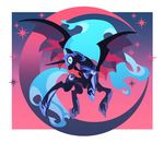  alicorn armor dark_persona helmet horn luna_(my_little_pony) moon my_little_pony my_little_pony_friendship_is_magic nightmare_moon slit_pupils star wings yoshinari_you 