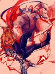  alphonse_elric armor automail blonde_hair brothers edward_elric full_armor fullmetal_alchemist mechanical_arm siblings tegaki turpentine_(pin) 