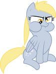  alpha_channel amber_eyes blonde_hair cute cutie_mark derp_eyes derpy_hooves_(mlp) equine eyelashes female feral friendship_is_magic fur grey_fur hair hi_res horse long_hair mammal mickeymonster my_little_pony pegasus plain_background pony sitting solo tim015 transparent_background wings yellow_eyes 