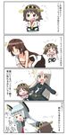  &gt;_&lt; 4girls 4koma black_serafuku blue_eyes bow bow_panties brown_hair chibi closed_eyes clothes_theft comic commentary_request detached_sleeves female_pervert hadanugi_dousa hair_ornament hairband headgear hiei_(kantai_collection) highres japanese_clothes kantai_collection kikuzuki_(kantai_collection) long_hair multiple_girls murakumo_(kantai_collection) nontraditional_miko o_o open_mouth panties panties_removed pervert pink_panties puchimasu! school_uniform serafuku short_hair shouhou_(kantai_collection) skirt striped striped_panties theft thighhighs translated underwear underwear_theft yuureidoushi_(yuurei6214) 