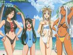  90s :d aa_megami-sama aa_megami-sama:_sorezore_no_tsubasa age_difference ahoge antenna_hair arm_up armpits bangs beach belldandy bikini black_bikini black_hair blue_eyes blue_sky blue_swimsuit blush bracelet breasts brown_eyes brown_hair casual_one-piece_swimsuit child cleavage cleavage_cutout clenched_hand clenched_hands cloud cropped cross-laced_clothes crossed_legs dark_skin day detexted duplicate earrings facial_mark flat_chest forehead_mark hair_between_eyes halterneck hand_behind_head hand_in_hair hand_on_own_chest hands_on_hips holding_arm jewelry light_smile lineup long_hair looking_at_viewer low_ponytail multiple_girls navel navel_cutout neck_ring ocean official_art one-piece_swimsuit open_mouth orange_swimsuit outdoors palm_tree peorth ponytail satou_michio scan short_hair sidelocks skuld sky smile standing strapless stretch string_bikini swimsuit tankini thigh_gap third-party_edit tree urd very_long_hair wallpaper water white_hair white_swimsuit wide_hips 