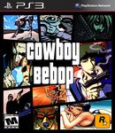  90s beach bikini cigarette cowboy_bebop crossover dog edward_wong_hau_pepelu_tivrusky_iv ein faye_valentine gas_mask grand_theft_auto green_hair gun jet_black katana parody playstation_3 purple_hair smoking spike_spiegel sunglasses swimsuit sword vicious_(cowboy_bebop) weapon 