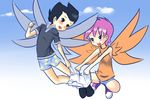  blush child clothed clothing drantyno duo female flying friendship_is_magic human humanized male mammal my_little_pony open_mouth rumble scootaloo_(mlp) shirt sky underwear wings young 