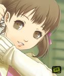  brown_eyes brown_hair child doujima_nanako persona persona_4 solo twintails y-chan 