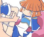  1girl arle_nadja armor blush boots censored character_request clothed_sex half_updo madou_monogatari oekaki orange_hair penis pixiv_manga_sample ponytail pussy puyopuyo sex short_hair solo_focus spread_legs tomu_(tomubobu) tomubobu yellow_eyes 