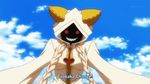  animated animated_gif blazblue blazblue:_alter_memory breasts changing_clothes clothes litchi_faye_ling lowres noel_vermillion ragna_the_bloodedge subtitled swimsuit taokaka 